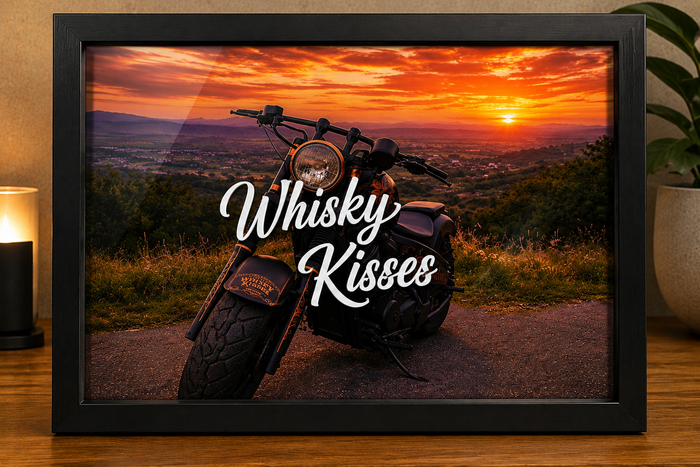 Bike Lieblingsbild im Rahmen 3D Effekt