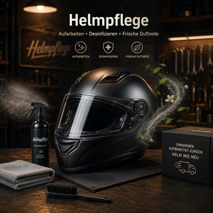 Helmreinigung & Pflege