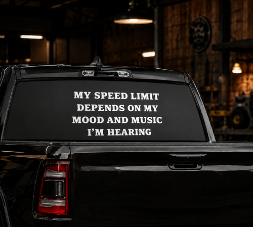 My speed limit depends on