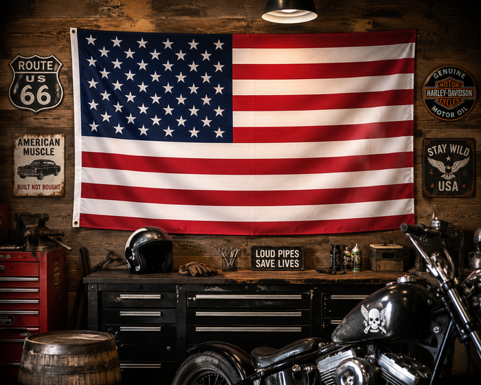 Oldschool USA Flagge