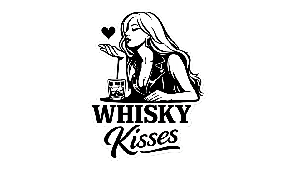 Whisky Kisses Support Sticker