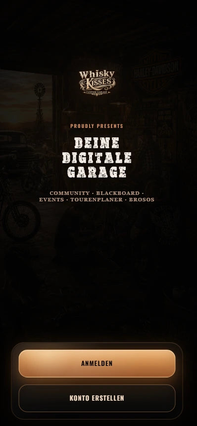 Landingpage der digitalen Garage